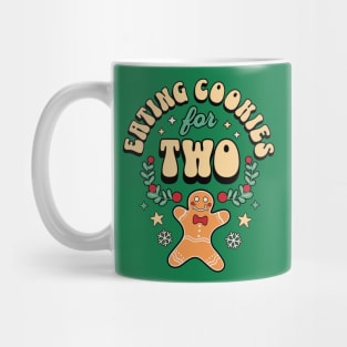 Eating Christmas Cookies for Two - Pregnancy Reveal Xmas Mug